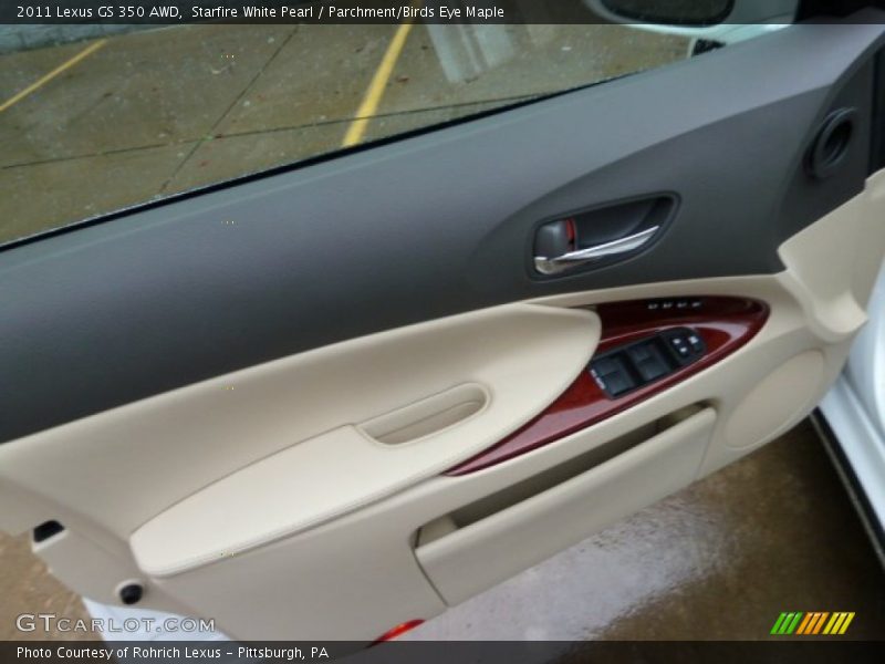 Starfire White Pearl / Parchment/Birds Eye Maple 2011 Lexus GS 350 AWD