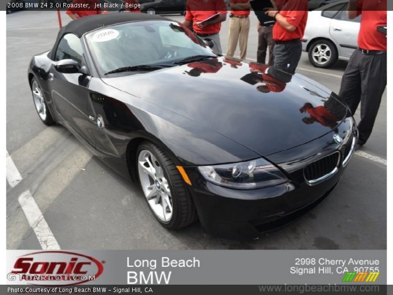 Jet Black / Beige 2008 BMW Z4 3.0i Roadster