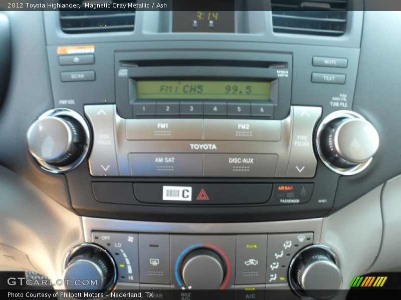 Audio System of 2012 Highlander 