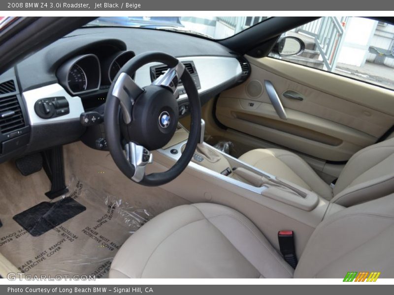 Jet Black / Beige 2008 BMW Z4 3.0i Roadster