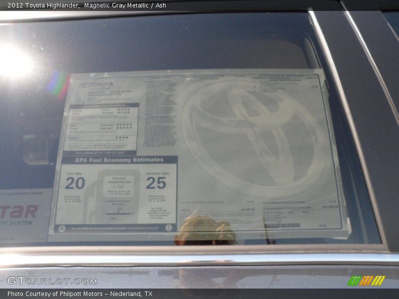 Magnetic Gray Metallic / Ash 2012 Toyota Highlander