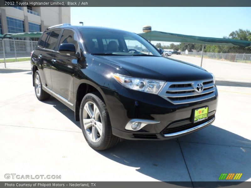 Black / Ash 2012 Toyota Highlander Limited