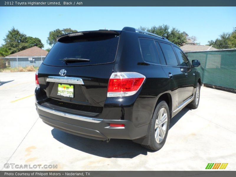 Black / Ash 2012 Toyota Highlander Limited