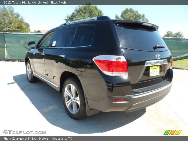 Black / Ash 2012 Toyota Highlander Limited