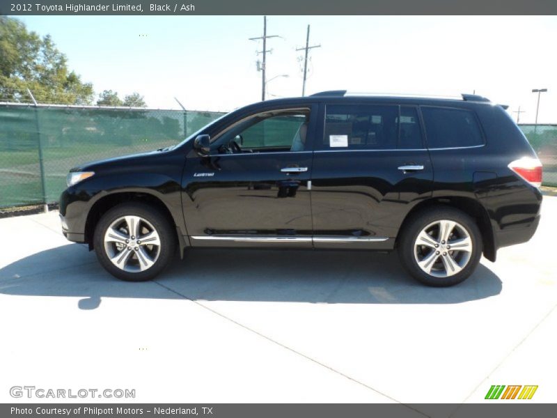 Black / Ash 2012 Toyota Highlander Limited