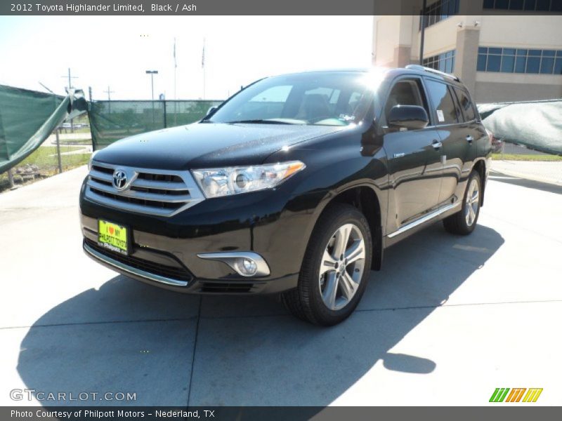 Black / Ash 2012 Toyota Highlander Limited