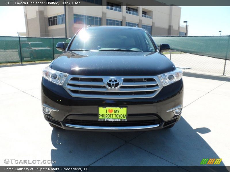 Black / Ash 2012 Toyota Highlander Limited