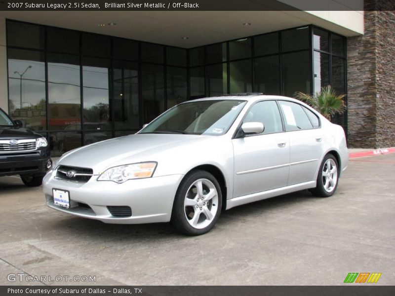 Brilliant Silver Metallic / Off-Black 2007 Subaru Legacy 2.5i Sedan