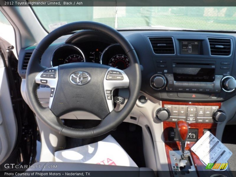 Black / Ash 2012 Toyota Highlander Limited