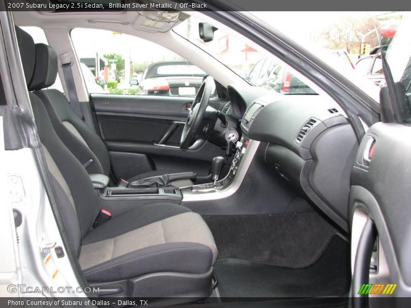 Brilliant Silver Metallic / Off-Black 2007 Subaru Legacy 2.5i Sedan