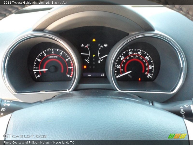  2012 Highlander Limited Limited Gauges