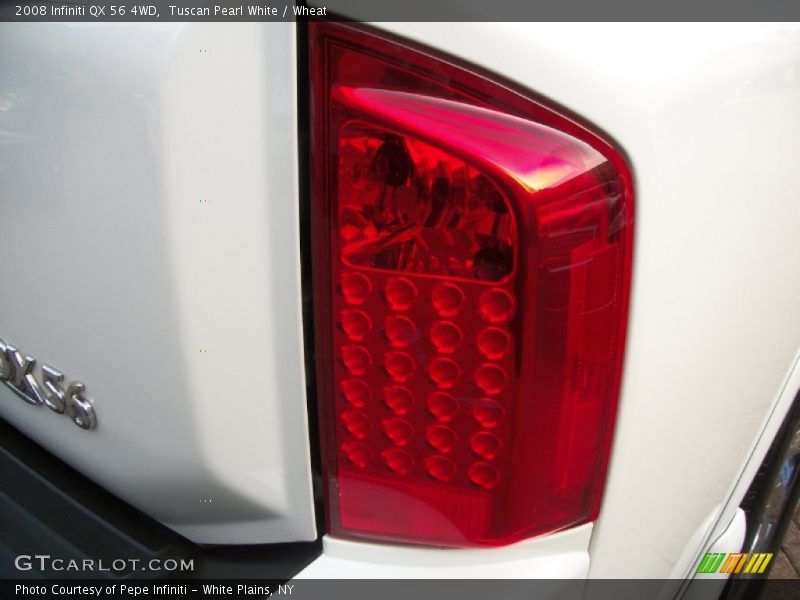 Tuscan Pearl White / Wheat 2008 Infiniti QX 56 4WD