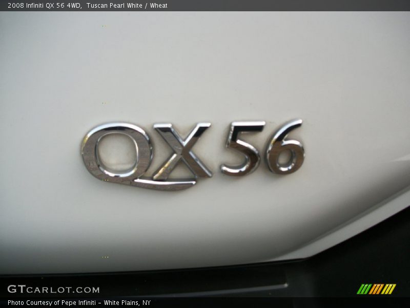 Tuscan Pearl White / Wheat 2008 Infiniti QX 56 4WD