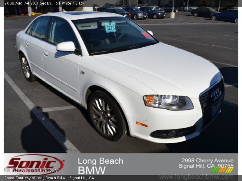 Ibis White / Black 2008 Audi A4 2.0T Sedan