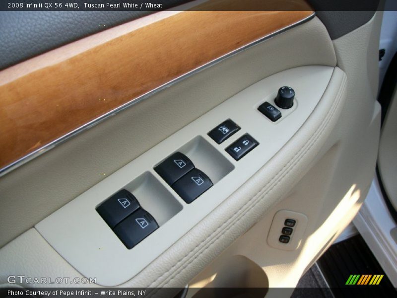 Tuscan Pearl White / Wheat 2008 Infiniti QX 56 4WD
