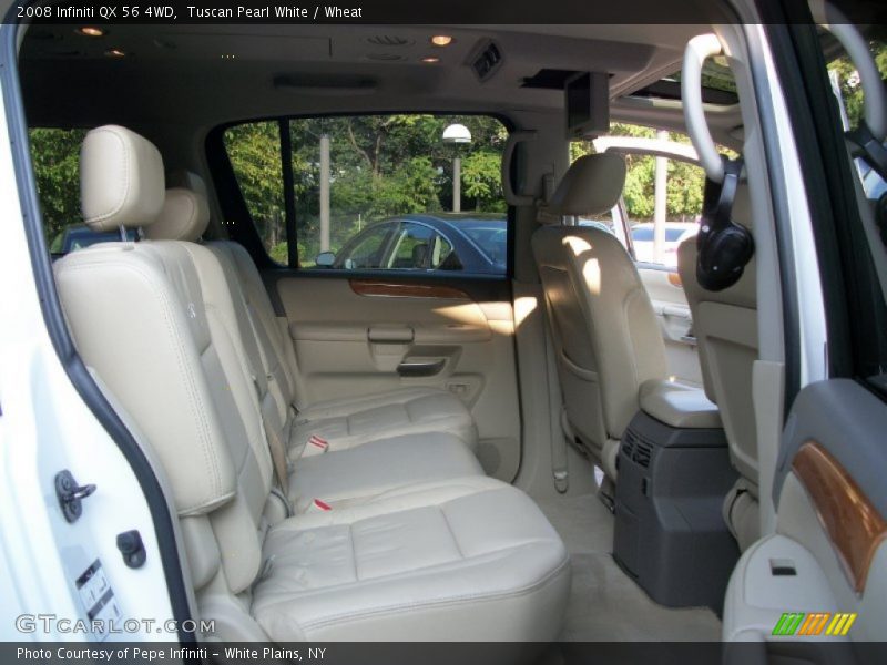 Tuscan Pearl White / Wheat 2008 Infiniti QX 56 4WD
