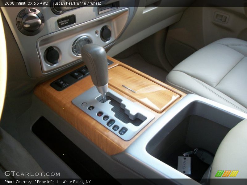 Tuscan Pearl White / Wheat 2008 Infiniti QX 56 4WD