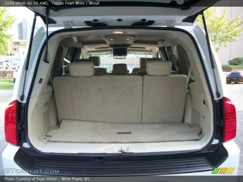 Tuscan Pearl White / Wheat 2008 Infiniti QX 56 4WD