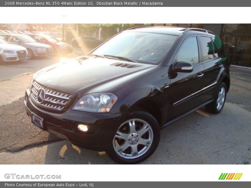 Obsidian Black Metallic / Macadamia 2008 Mercedes-Benz ML 350 4Matic Edition 10