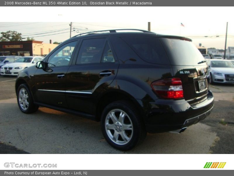 Obsidian Black Metallic / Macadamia 2008 Mercedes-Benz ML 350 4Matic Edition 10