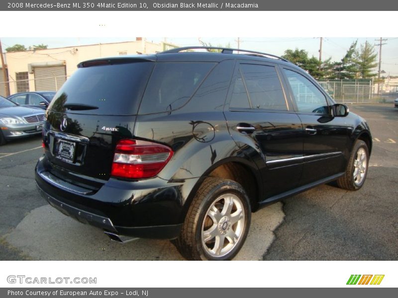 Obsidian Black Metallic / Macadamia 2008 Mercedes-Benz ML 350 4Matic Edition 10