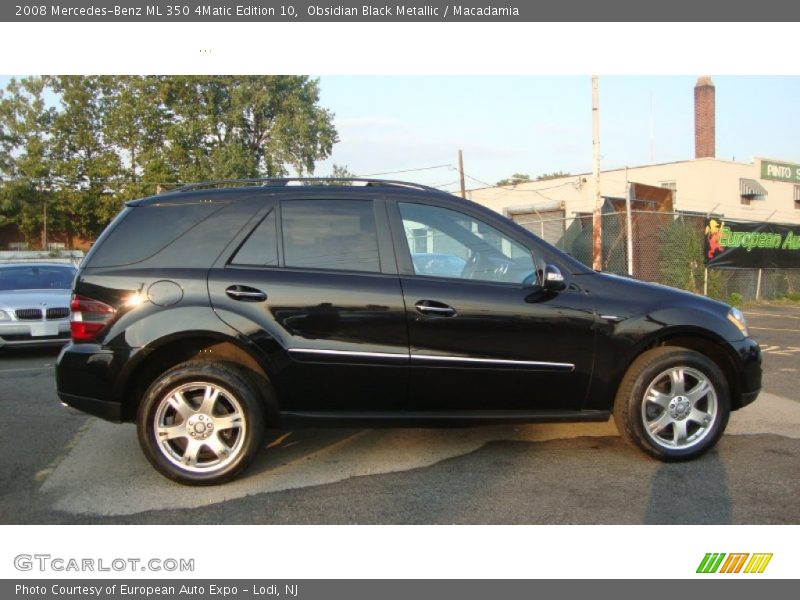 Obsidian Black Metallic / Macadamia 2008 Mercedes-Benz ML 350 4Matic Edition 10