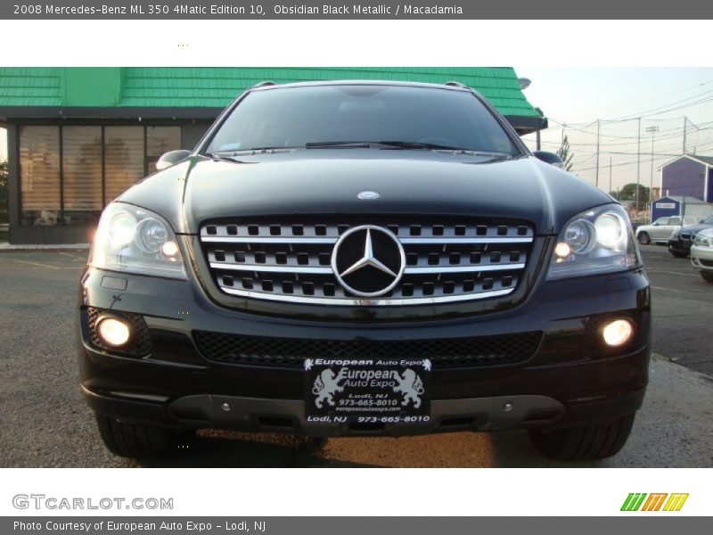 Obsidian Black Metallic / Macadamia 2008 Mercedes-Benz ML 350 4Matic Edition 10