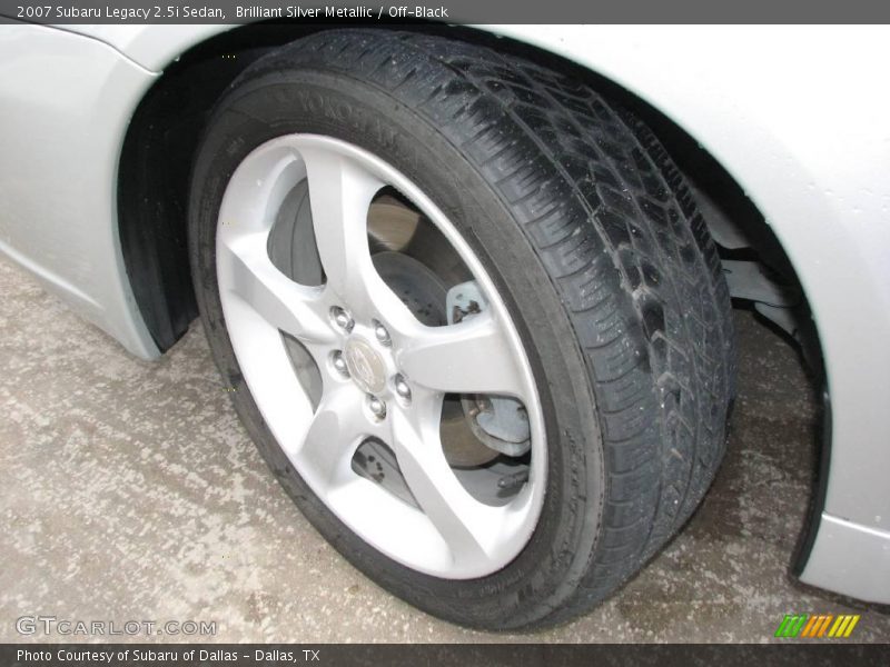 Brilliant Silver Metallic / Off-Black 2007 Subaru Legacy 2.5i Sedan