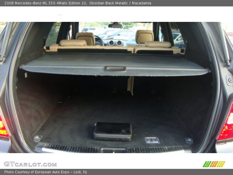 Obsidian Black Metallic / Macadamia 2008 Mercedes-Benz ML 350 4Matic Edition 10