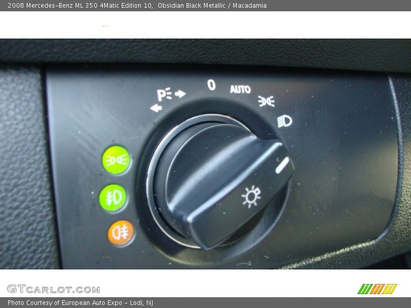 Obsidian Black Metallic / Macadamia 2008 Mercedes-Benz ML 350 4Matic Edition 10