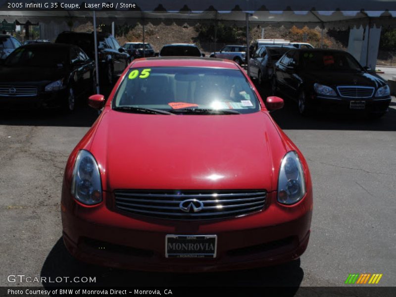 Laser Red / Stone 2005 Infiniti G 35 Coupe
