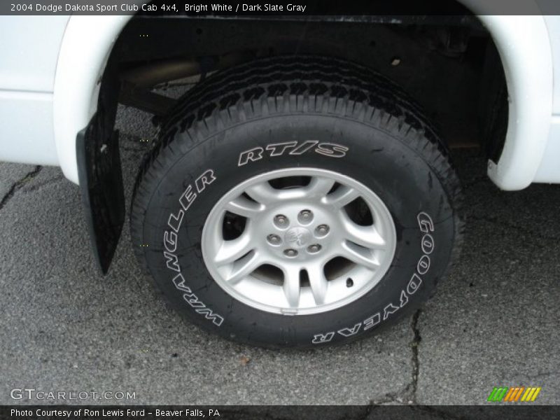Bright White / Dark Slate Gray 2004 Dodge Dakota Sport Club Cab 4x4