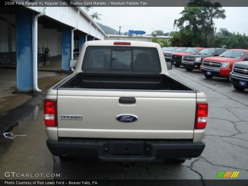 Pueblo Gold Metallic / Medium Pebble Tan 2008 Ford Ranger XL Regular Cab
