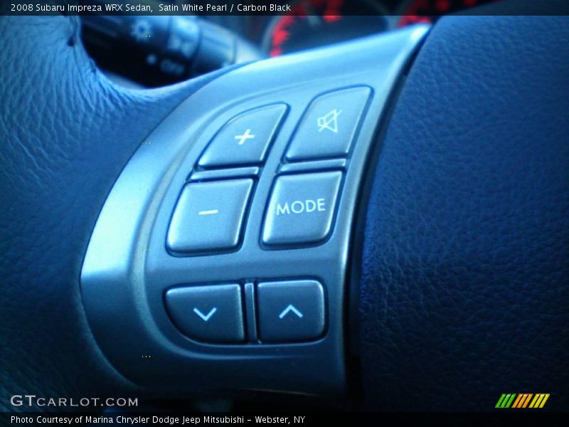 Satin White Pearl / Carbon Black 2008 Subaru Impreza WRX Sedan