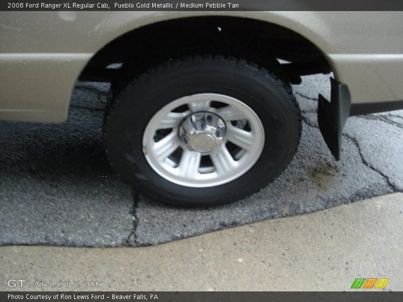 Pueblo Gold Metallic / Medium Pebble Tan 2008 Ford Ranger XL Regular Cab