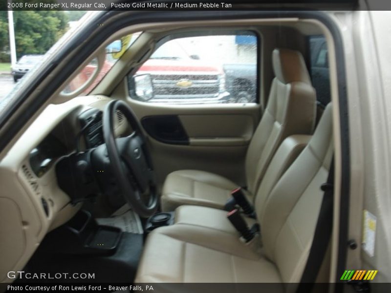 Pueblo Gold Metallic / Medium Pebble Tan 2008 Ford Ranger XL Regular Cab
