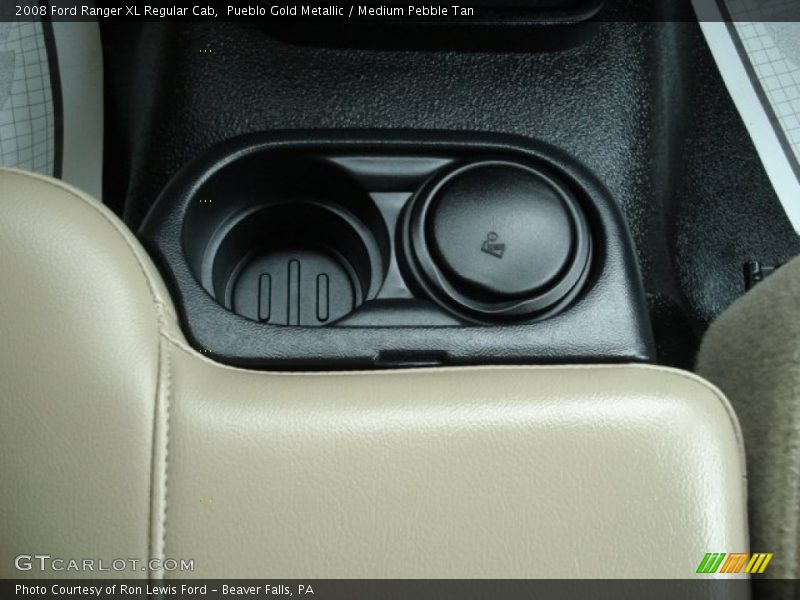 Pueblo Gold Metallic / Medium Pebble Tan 2008 Ford Ranger XL Regular Cab