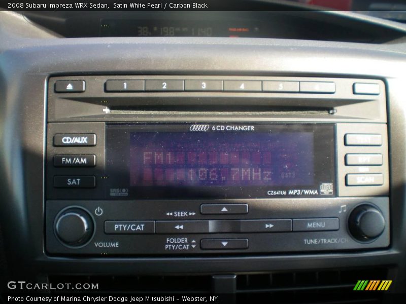 Satin White Pearl / Carbon Black 2008 Subaru Impreza WRX Sedan