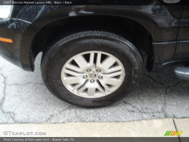 Black / Black 2007 Mercury Mariner Luxury 4WD