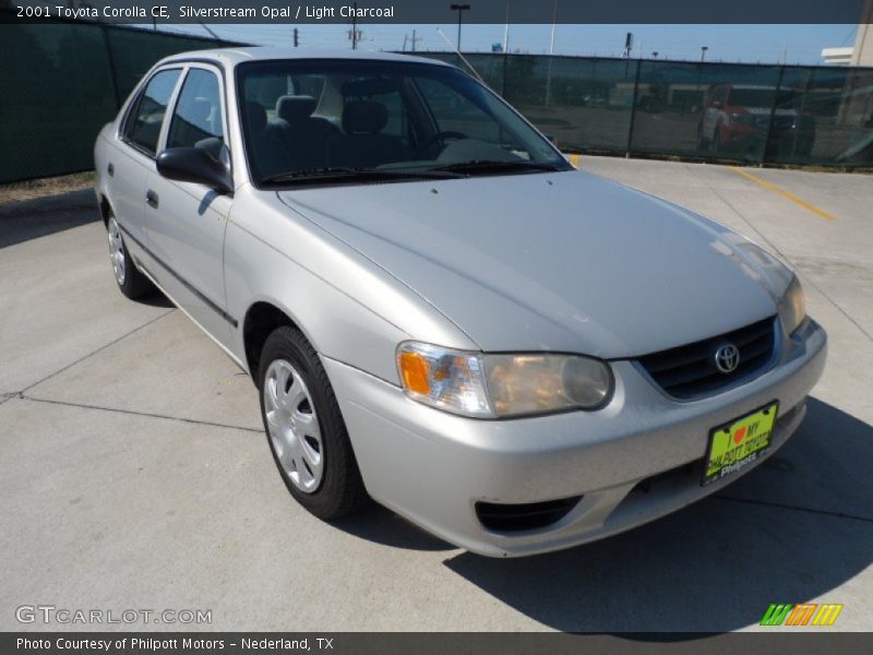 Silverstream Opal / Light Charcoal 2001 Toyota Corolla CE