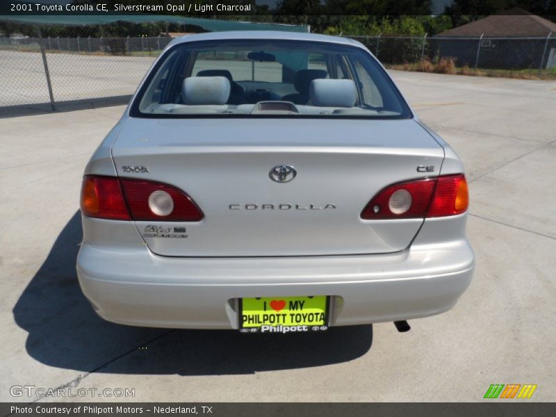 Silverstream Opal / Light Charcoal 2001 Toyota Corolla CE