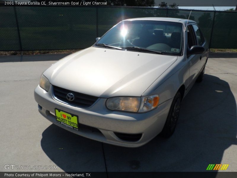 Silverstream Opal / Light Charcoal 2001 Toyota Corolla CE