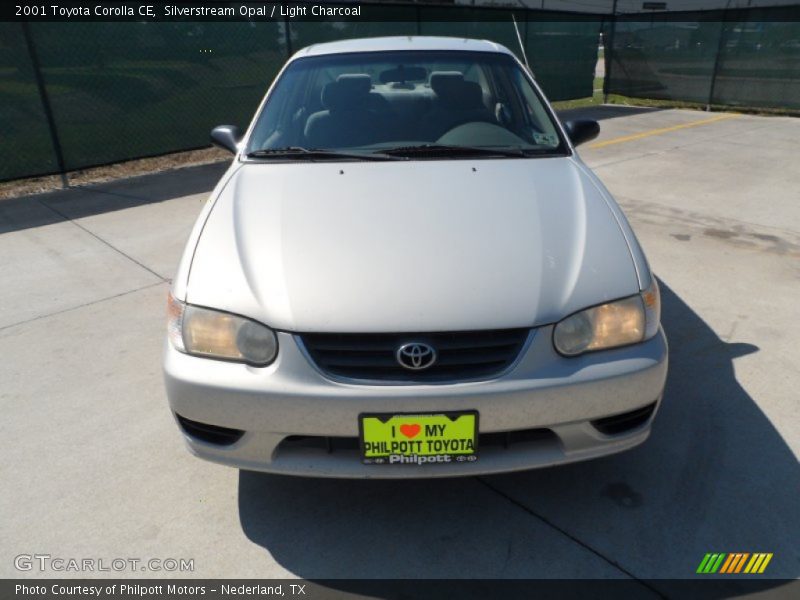 Silverstream Opal / Light Charcoal 2001 Toyota Corolla CE