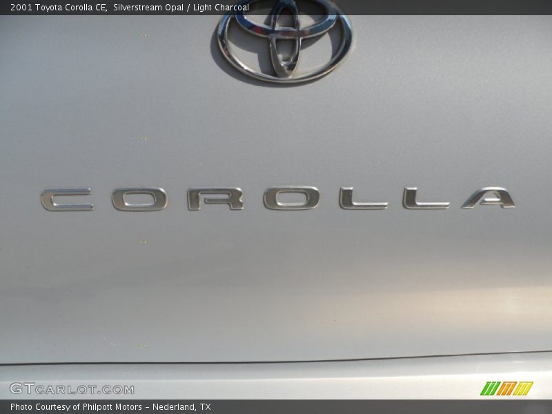Silverstream Opal / Light Charcoal 2001 Toyota Corolla CE