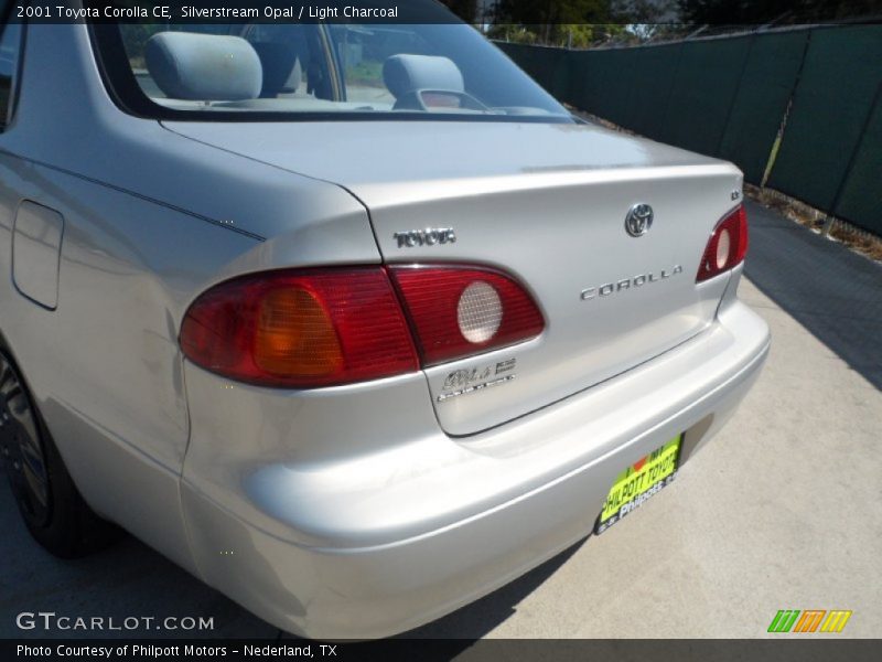 Silverstream Opal / Light Charcoal 2001 Toyota Corolla CE