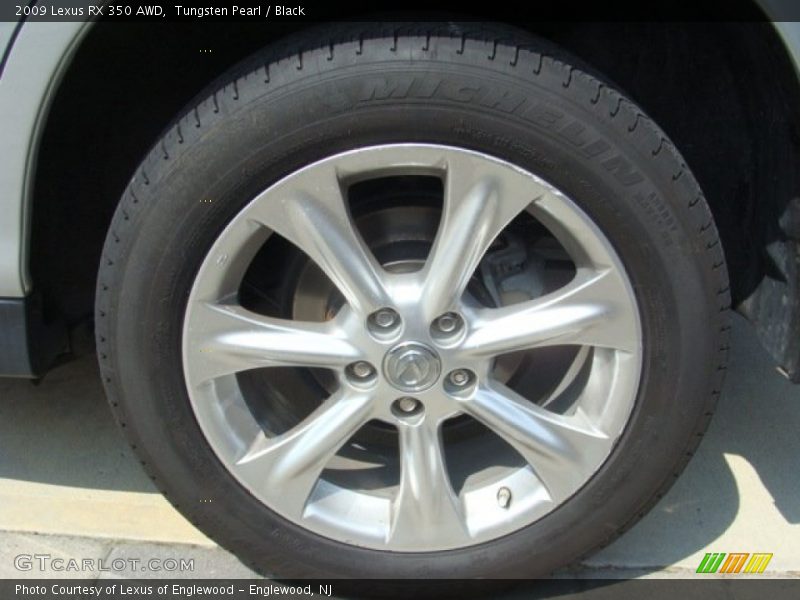Tungsten Pearl / Black 2009 Lexus RX 350 AWD