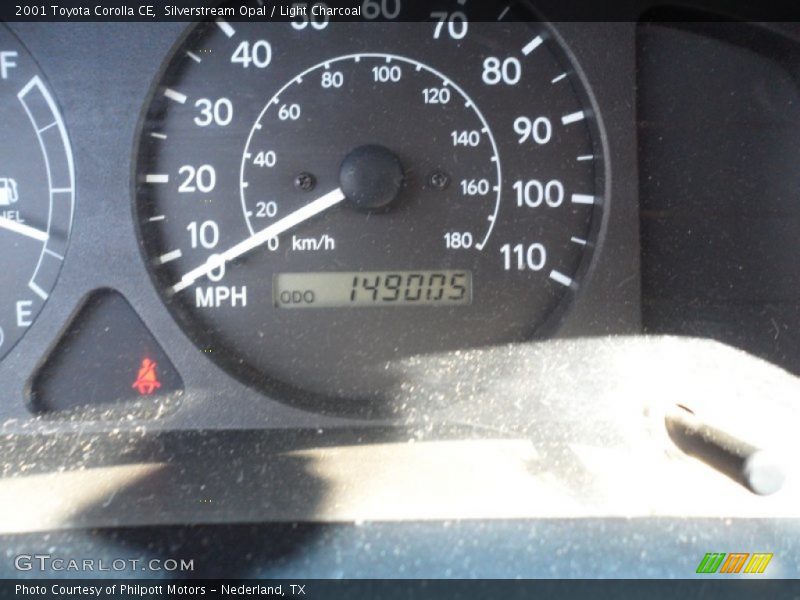 Silverstream Opal / Light Charcoal 2001 Toyota Corolla CE