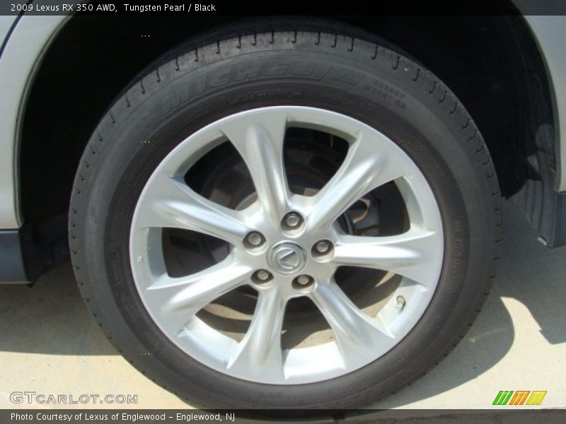 Tungsten Pearl / Black 2009 Lexus RX 350 AWD