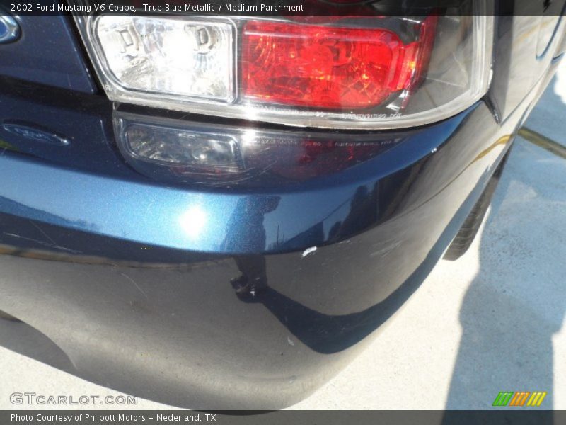 True Blue Metallic / Medium Parchment 2002 Ford Mustang V6 Coupe