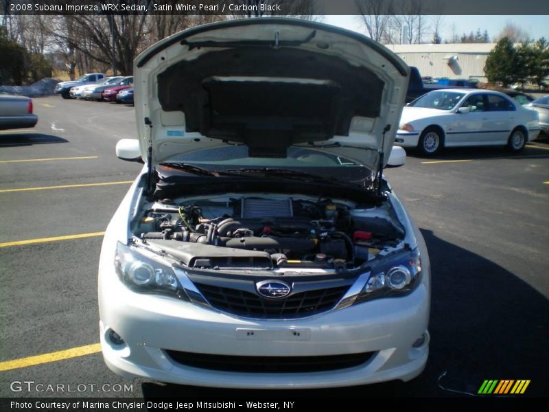 Satin White Pearl / Carbon Black 2008 Subaru Impreza WRX Sedan